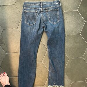 Women's Straight Leg Blue Jeans
